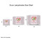 Valentine Owls Drum Lampshades - Sizing Chart