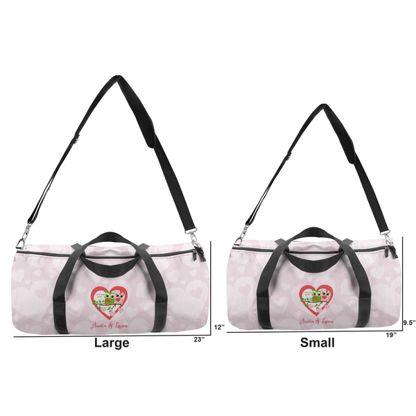 Valentine Owls Duffle Bag Small and Large