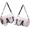 Valentine Owls Duffle bag small front and back sides