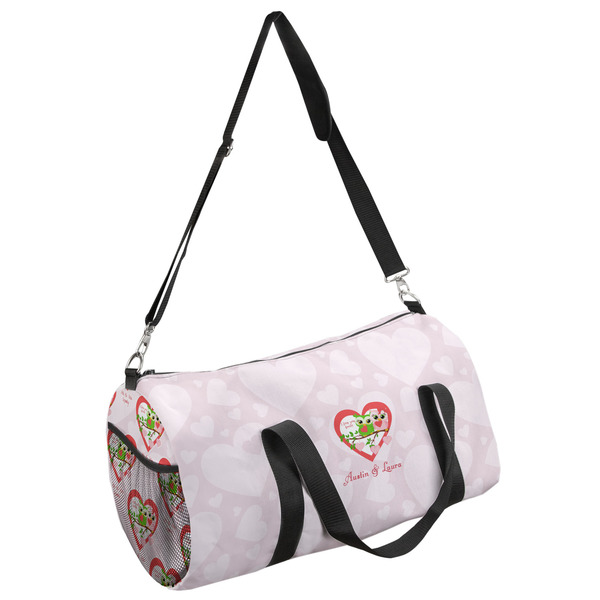 Custom Valentine Owls Duffel Bag - Large (Personalized)