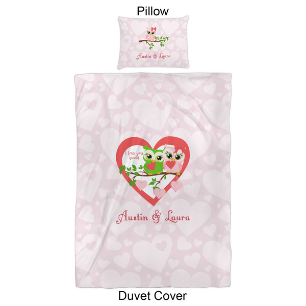 Valentine Owls Duvet Cover Set - Twin XL - Approval