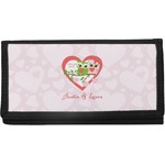 Valentine Owls Canvas Checkbook Cover (Personalized)