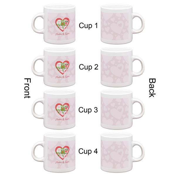 Valentine Owls Espresso Cup Set of 4 - Apvl