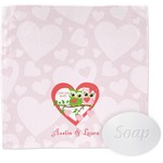 Valentine Owls Washcloth (Personalized)