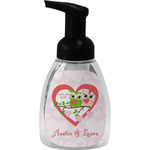Valentine Owls Foam Soap Bottle - Black (Personalized)