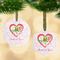 Valentine Owls Frosted Glass Ornament - MAIN PARENT