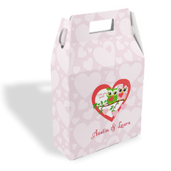 Valentine Owls Gable Favor Box (Personalized)