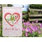 Valentine Owls Garden Flag - Outside In Flowers