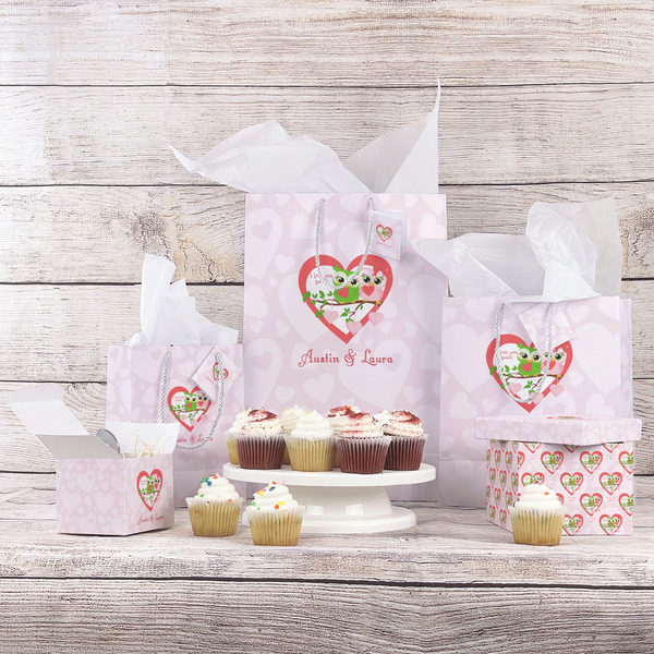 Valentine Owls Gift Bags - In Context