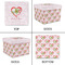 Valentine Owls Gift Boxes with Lid - Canvas Wrapped - Large - Approval