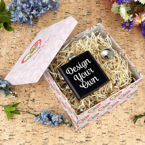 Valentine Owls Gift Boxes with Lid - Canvas Wrapped - Large - In Context