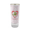Valentine Owls 2 oz Shot Glass - Glass with Gold Rim (Personalized)
