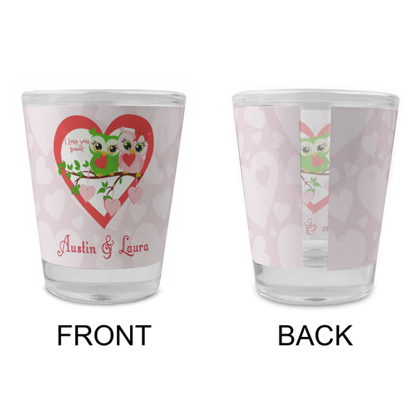 Valentine Owls Glass Shot Glass - Standard - APPROVAL