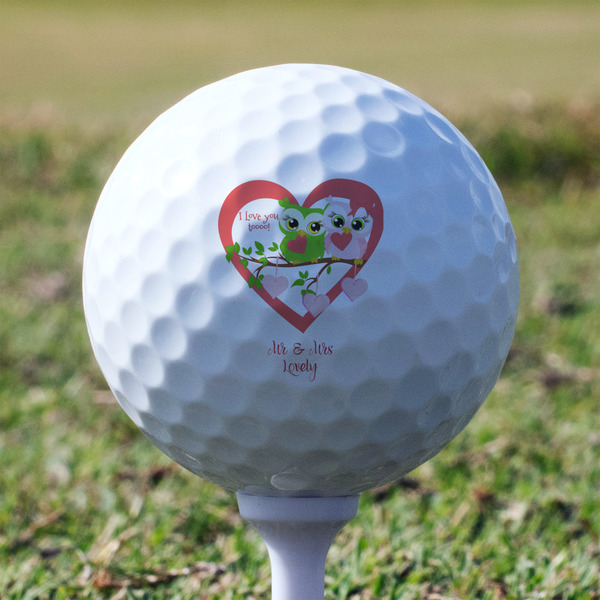 Valentine Owls Golf Ball - Non-Branded - Tee