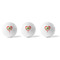 Valentine Owls Golf Balls - Generic - Set of 3 - APPROVAL