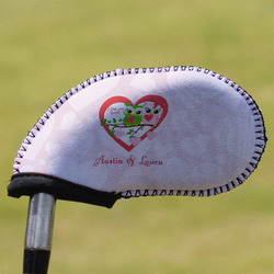 Valentine Owls Golf Club Iron Cover (Personalized)