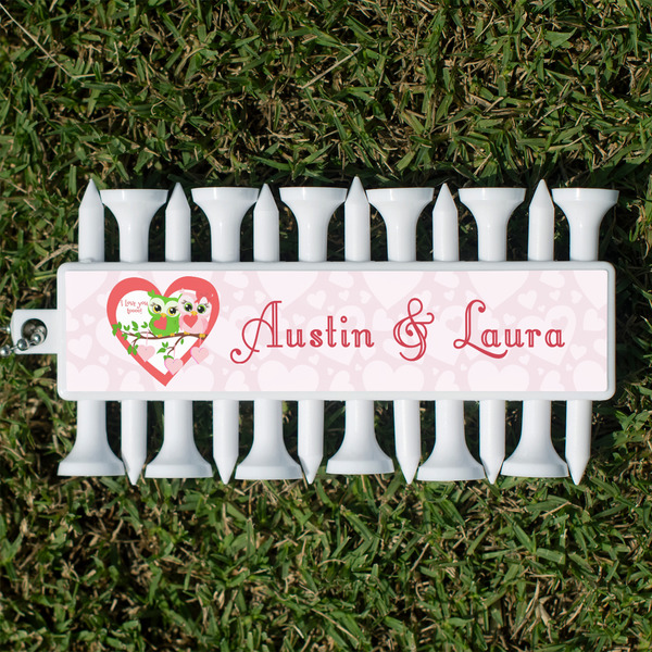 Custom Valentine Owls Golf Tees & Ball Markers Set (Personalized)
