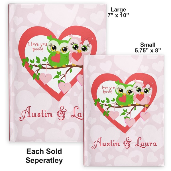 Valentine Owls Hard Cover Journal - Compare