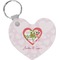 Valentine Owls Heart Keychain (Personalized)