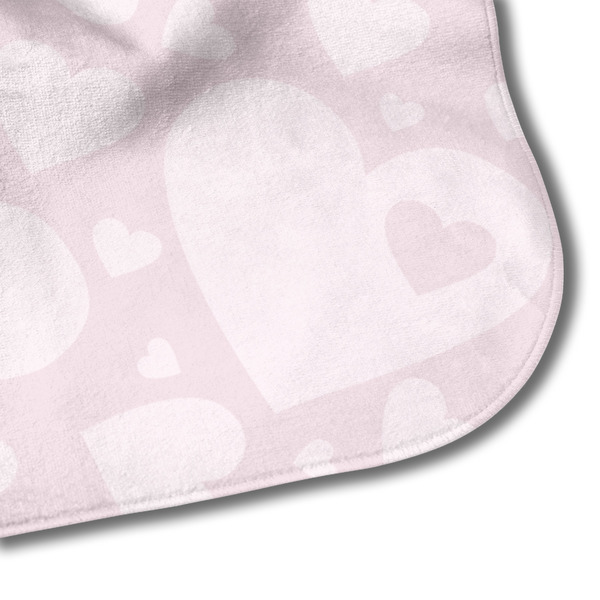 Valentine Owls Hooded Baby Towel- Detail Corner