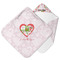Valentine Owls Hooded Baby Towel- Main