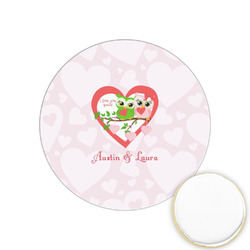 Valentine Owls Printed Cookie Topper - 1.25" (Personalized)