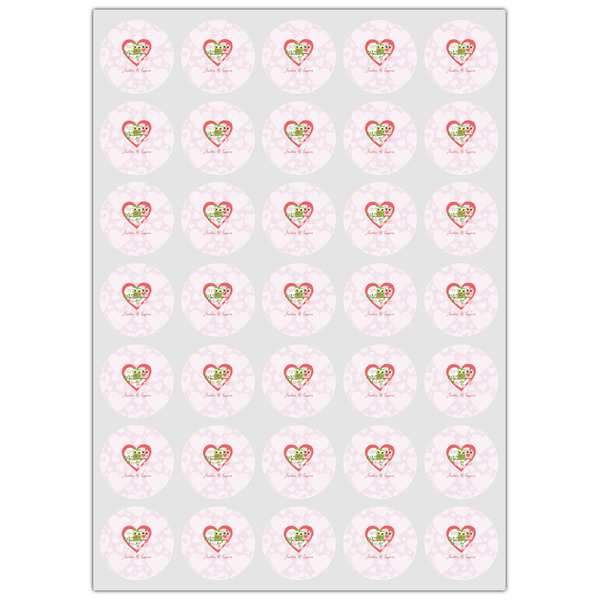 Valentine Owls Icing Circle - XSmall - Set of 35
