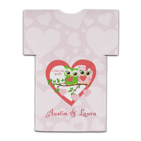 Valentine Owls Jersey Bottle Cooler - BACK (flat)