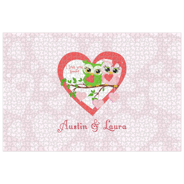 Custom Valentine Owls Jigsaw Puzzle - 1000-piece (Personalized)