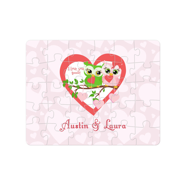 Custom Valentine Owls Jigsaw Puzzles (Personalized)
