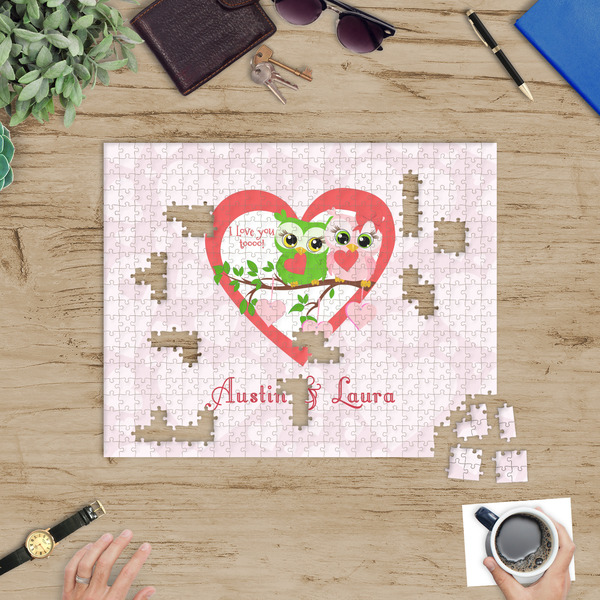 Valentine Owls Jigsaw Puzzle 500 Piece - In Context
