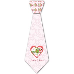 Valentine Owls Iron On Tie (Personalized)