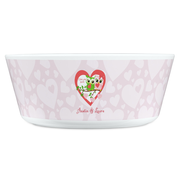 Valentine Owls Kids Bowls - FRONT