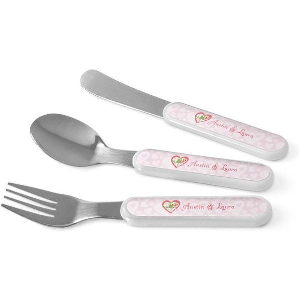 Custom Valentine Owls Kid's Flatware (Personalized)