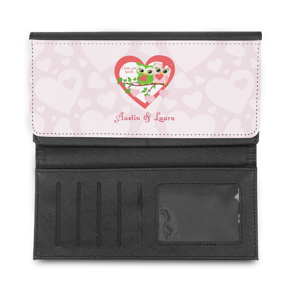 Valentine Owls Ladies Wallet - Half Way Open
