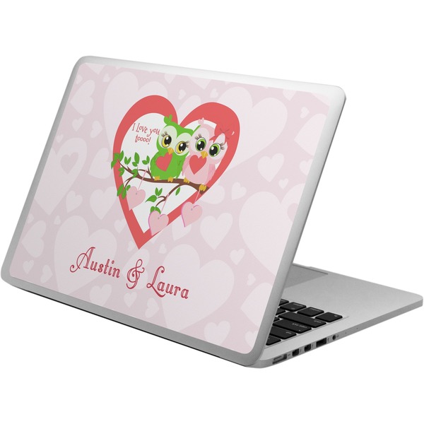 Custom Valentine Owls Laptop Skin - Custom Sized (Personalized)