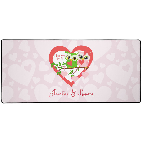 Custom Valentine Owls Gaming Mouse Pad (Personalized)