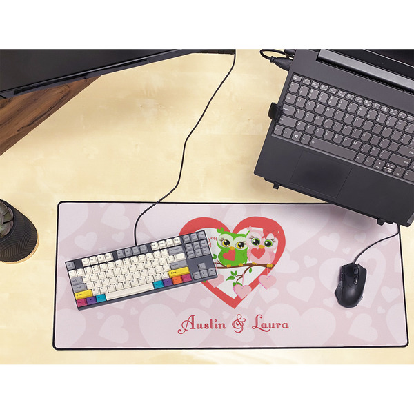 Valentine Owls Large Gaming Mats - LIFESTYLE