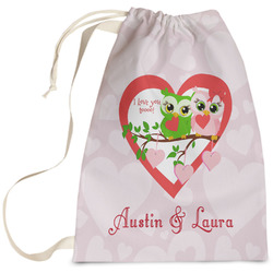 Valentine Owls Laundry Bag (Personalized)