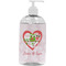 Valentine Owls Plastic Soap / Lotion Dispenser (16 oz - Large - White) (Personalized)