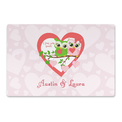 Valentine Owls Large Rectangle Car Magnet (Personalized)