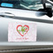 Valentine Owls Large Rectangle Car Magnets- In Context