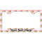 Valentine Owls License Plate Frame - Style C (Personalized)