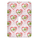 Valentine Owls Light Switch Cover (Personalized)