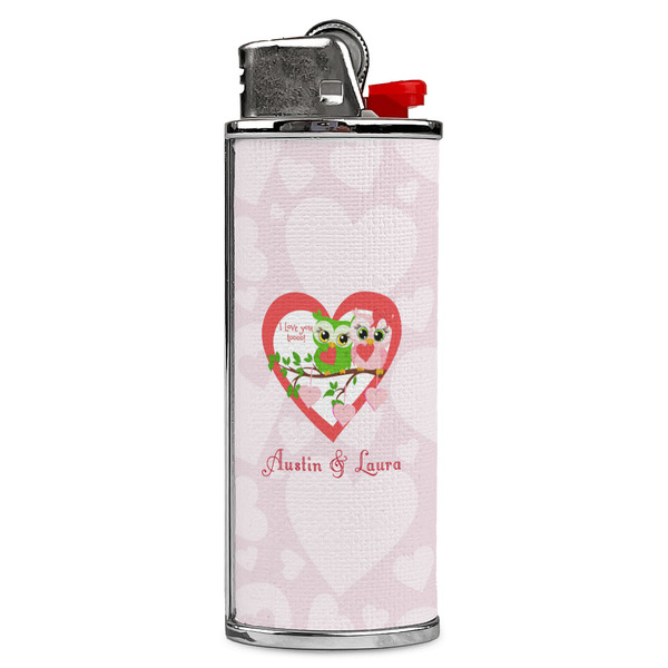 Custom Valentine Owls Case for BIC Lighters (Personalized)