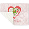Valentine Owls Linen Placemat - Folded Corner (single side)