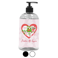 Valentine Owls Plastic Soap / Lotion Dispenser (Personalized)
