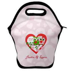 Valentine Owls Lunch Bag w/ Couple's Names