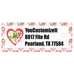 Valentine Owls Return Address Labels (Personalized)