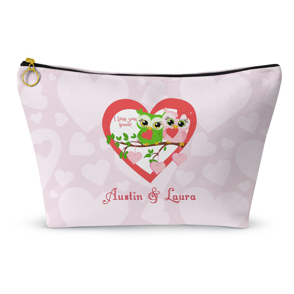 Custom Valentine Owls Makeup Bag (Personalized)